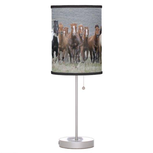 Running Horses Table Lamp (Left)