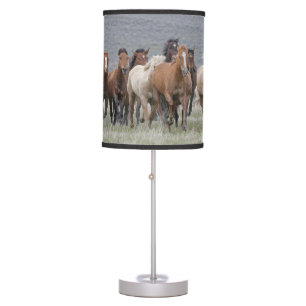 Running Horses Table Lamp