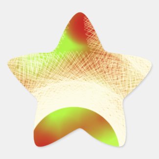 running in circles star sticker