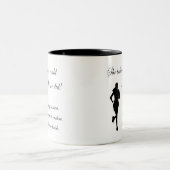 Running Inspirational Quote Two-Tone Coffee Mug (Center)