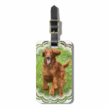 Running Irish Setter Luggage Tag