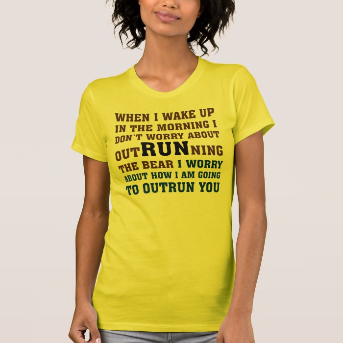 Running is about beating the competition tshirt