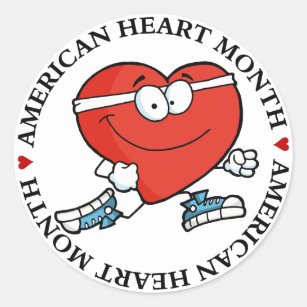 Running is Good Exercise for Your Heart Classic Round Sticker