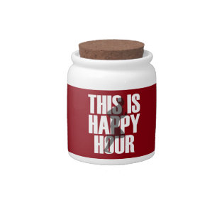 Running Is Happy Hour Candy Jar