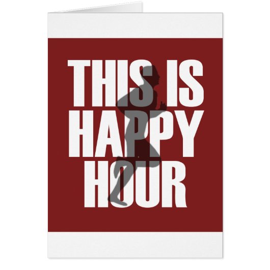 Running Is Happy Hour Cards (Front)