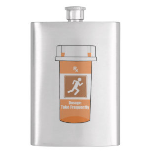 Running Is My Drug Flask