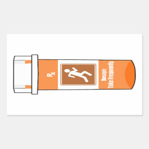 Running Is My Drug Rectangular Sticker