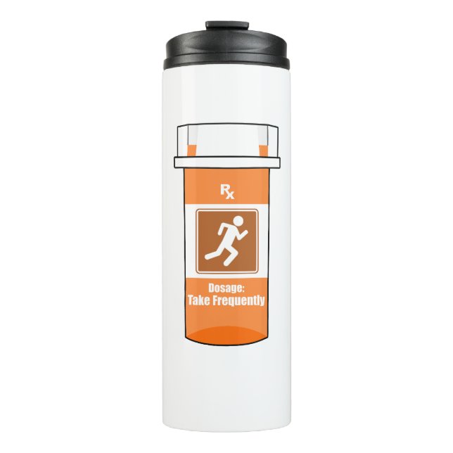 Running Is My Drug Thermal Tumbler (Front)