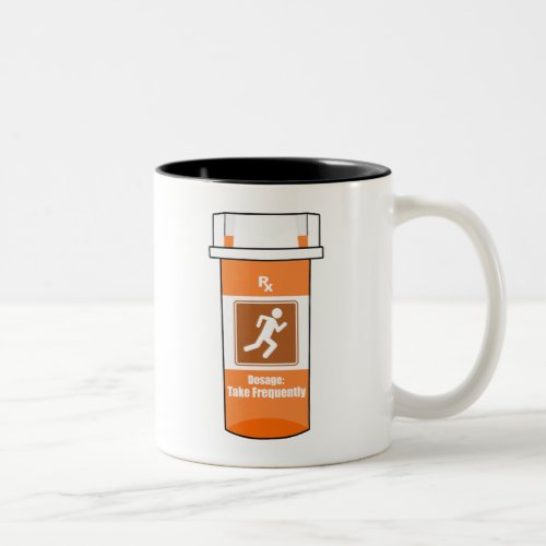 Running Is My Drug Two_Tone Coffee Mug