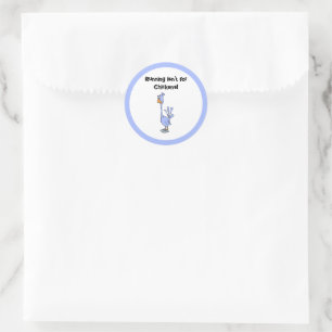 Running Isn’t for Chickens – Marathon Humor Classic Round Sticker
