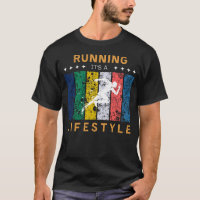 Running Its a Lifestyle Funny Tee