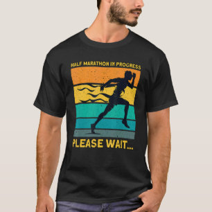 Running Jogger Half Marathon Vintage Retro In Prog T-Shirt