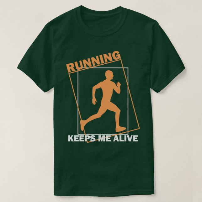 Running jogger saying jogging T-Shirt (Design Front)