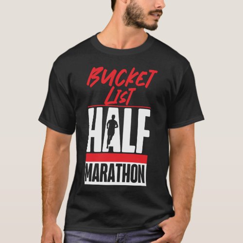Running Jogging Bucket List Marathon T_Shirt