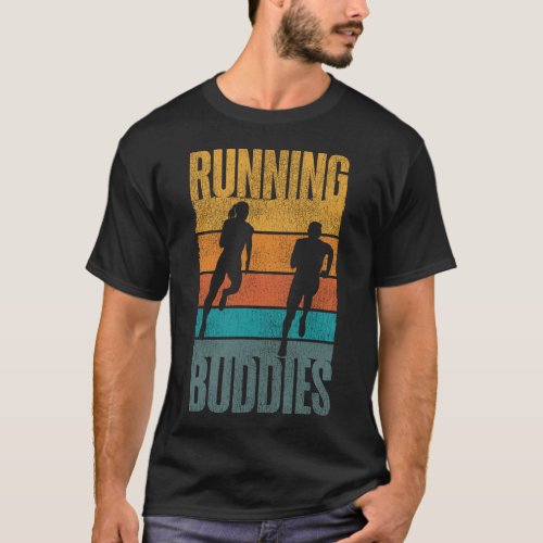 Running Jogging Running Buddies Friends Besties T_Shirt