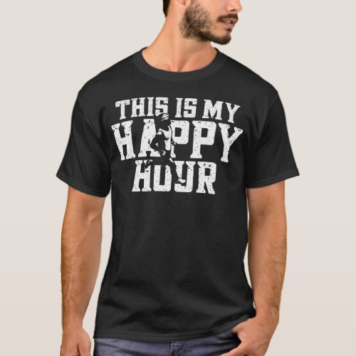 Running Jogging This Is My Happy Hour Vintage T_Shirt