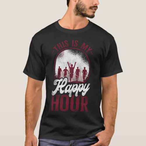 Running Jogging This Is My Happy Hour Vintage T_Shirt