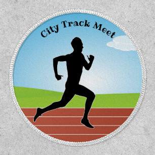 Running Jogging Track Design Patch