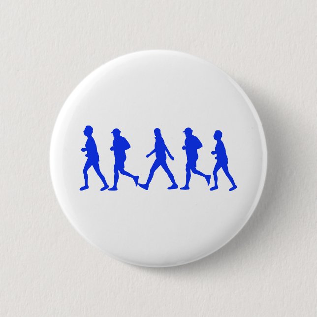 Running Jogging Walking Button (Front)