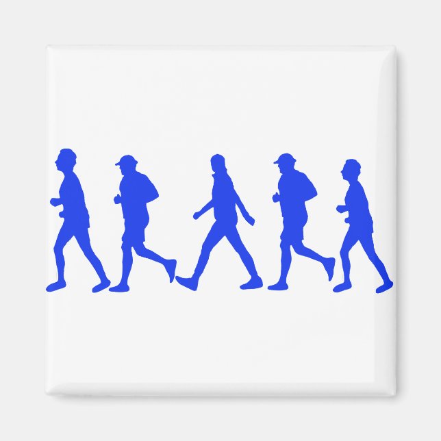 Running Jogging Walking Magnet (Front)