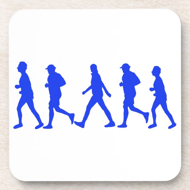 Running Jogging Work Out Beverage Coaster (Front)