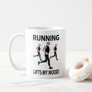 Running Lifts My Mood Running Coffee Mug
