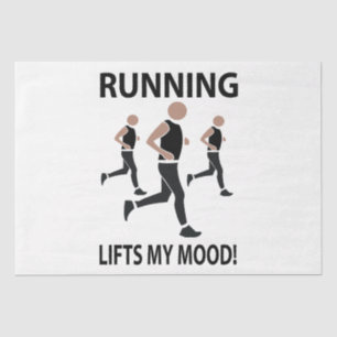 Running Lifts My Mood Running Tissue Paper