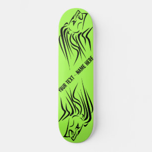 Running Lion Skateboard - Custom Text and Colors