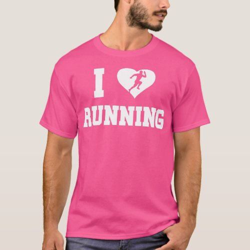 Running Lover Runner Sportsman I Love Running  T_Shirt