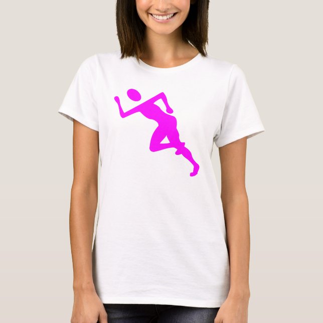 Running - Magenta T-Shirt (Front)