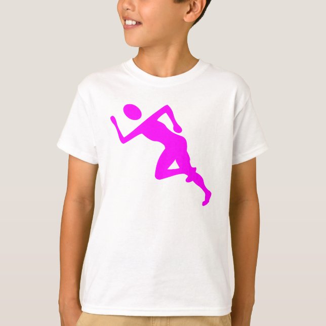 Running - Magenta T-Shirt (Front)