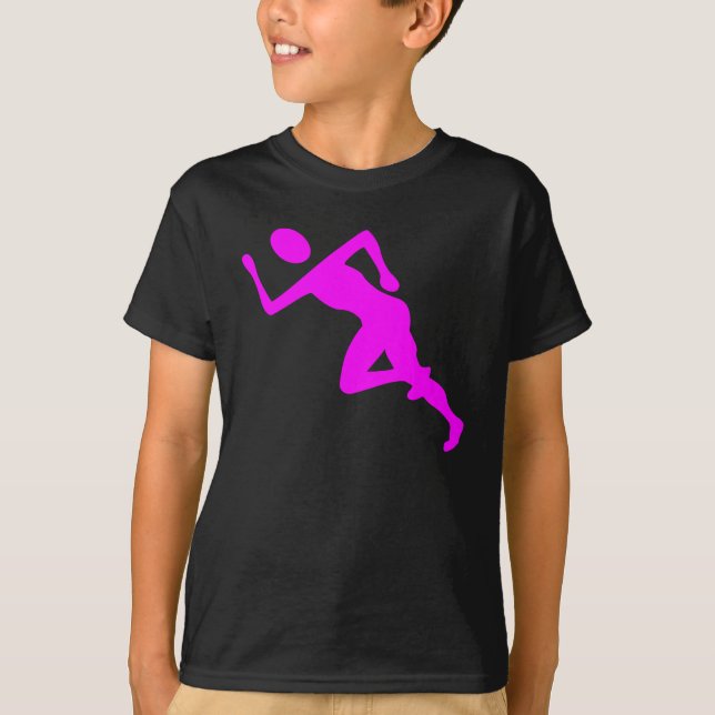 Running - Magenta T-Shirt (Front)