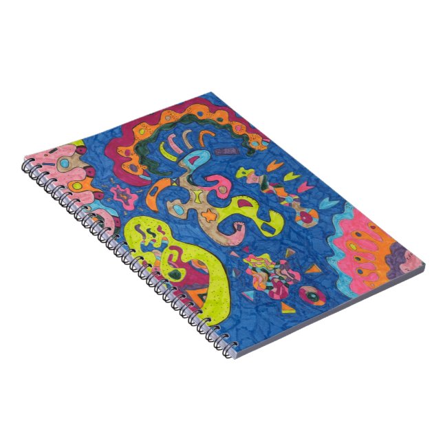 "Running Man" Abstract Art Notebook (Right Side)