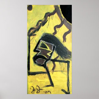 RUNNING MAN ATE THE SUN POSTER