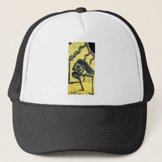 RUNNING MAN ATE THE SUN TRUCKER HAT