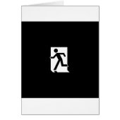 Running Man Emergency Fire Exit Sign (Front)