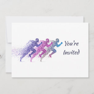 Running Marathon Competition Event Invite