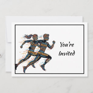 Running Marathon Competition Event Invite