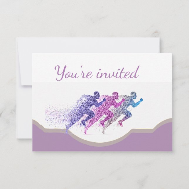 Running Marathon Fundraising Event Invitation (Front)