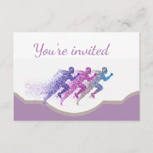 Running Marathon Fundraising Event Invitation