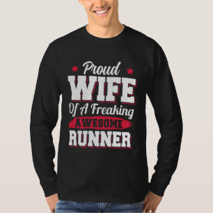Running Marathon Jogging Runner Wife T-Shirt