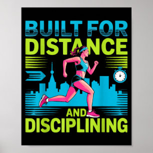 Running marathon runner mom athlete track and fiel poster