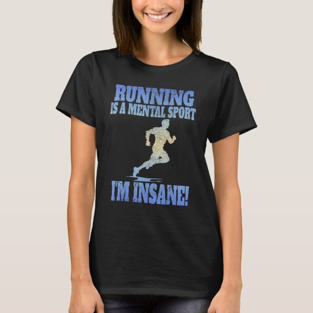 Running men Marathoner Runner Coach XC Running 1 T-Shirt (Front)