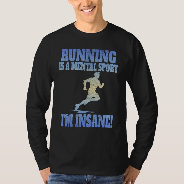Running men Marathoner Runner Coach XC Running 1 T-Shirt (Front)