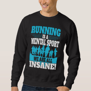 Running men Marathoner Runner Coach XC Running Sweatshirt