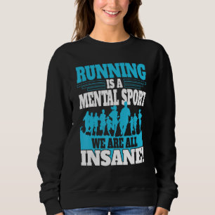 Running men Marathoner Runner Coach XC Running Sweatshirt