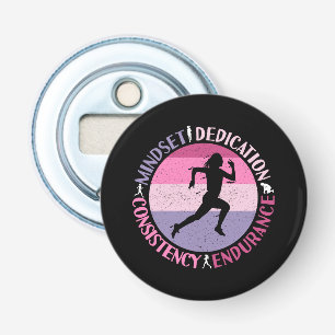 Running Mindset - Girly Runner Endurance Quote Bottle Opener
