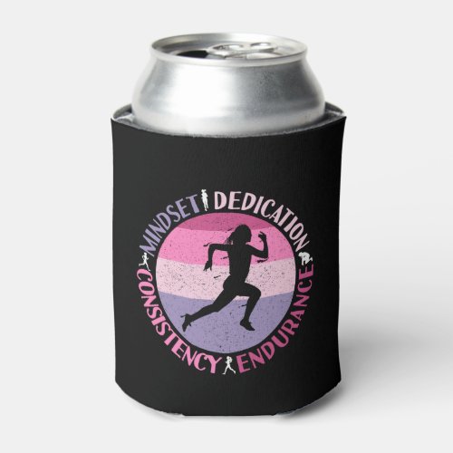 Running Mindset _ Girly Runner Endurance Quote Can Cooler