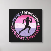 Running Mindset - Girly Runner Endurance Quote