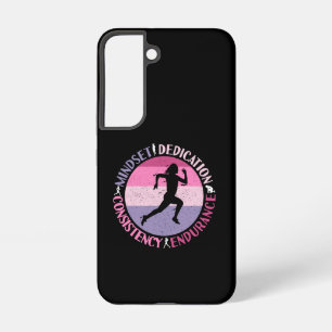 Running Mindset - Girly Runner Endurance Quote Samsung Galaxy S22 Case